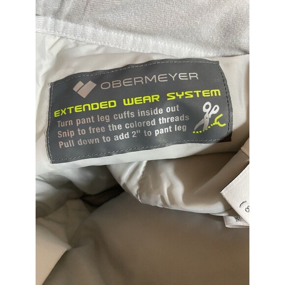 NWT Obermeyer Girl’s Small (8) Brooke Snow Pants White - Picture 4 of 7